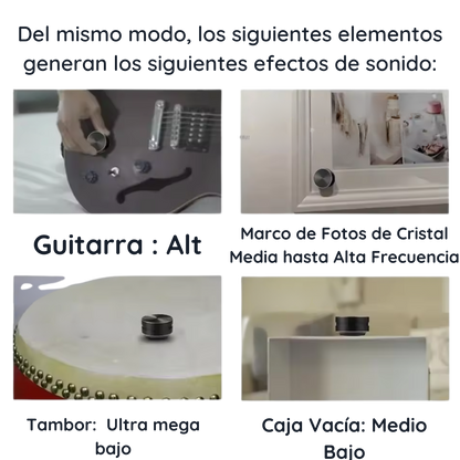 Speaker Vibrasónico | Equalizacion por Adhesion a Superficies
